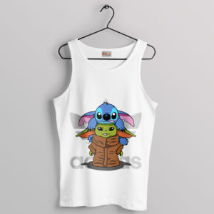 Adorable Space Duo Stitch and Grogu Tank Top