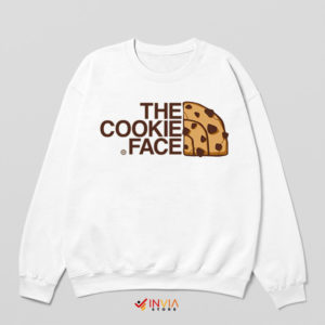 Adventure Cookie Monster Face White Sweatshirt