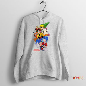 All-Time Favorites Nintendo Game Merch Sport Grey Hoodie