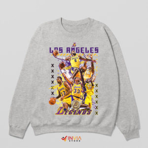 All-Time Lakers Legends Tribute Sport Grey Sweatshirt