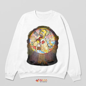 Animated Legend The Missionary Homer White Sweatshirt