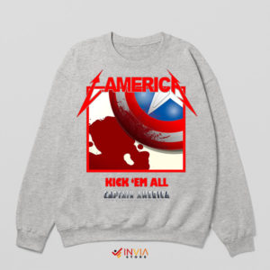 Avenger of Metal Captain America Sport Grey Sweatshirt