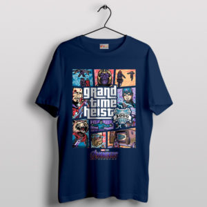 Avengers Endgame Grand Time Heist Navy T-Shirt