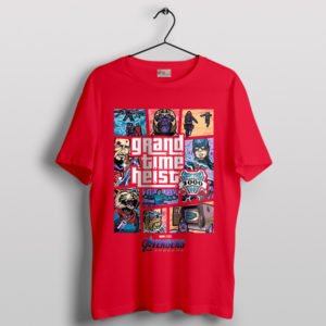 Avengers Endgame Grand Time Heist Red T-Shirt