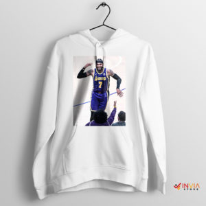 Basketball Fan Gear 7 Carmelo Anthony White Hoodie