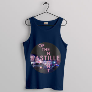 Bastille's Nighttime Tale Of The Night Navy Tank Top