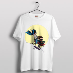 Batman and Robin Duo Calvin and Hobbes White T-Shirt