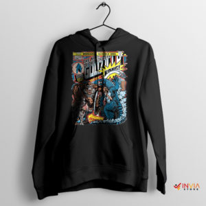 Battleground Titans Godzilla vs Kong Comic Hoodie