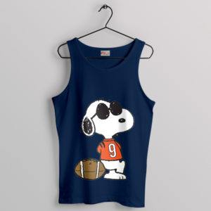 Beagle Quarterback Joe Burrow Cool Navy Tank Top