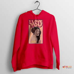 Beloved Moment Princess Leia Retro Red Hoodie