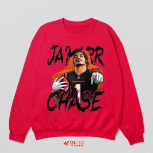 Bengals' Rising Star Ja'Marr Chase Red Sweatshirt