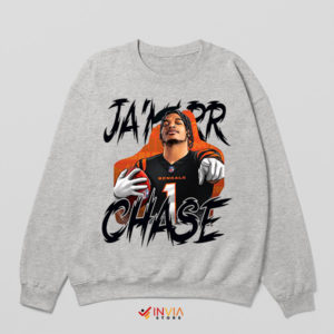 Bengals' Rising Star Ja'Marr Chase Sport Grey Sweatshirt