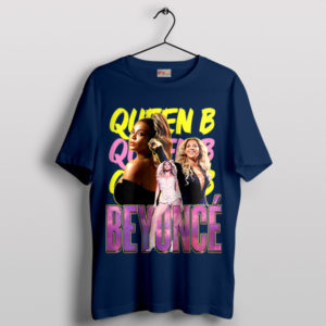 Beyoncé Reigns Queen Bey Graphic Navy T-Shirt