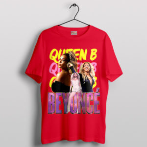 Beyoncé Reigns Queen Bey Graphic Red T-Shirt