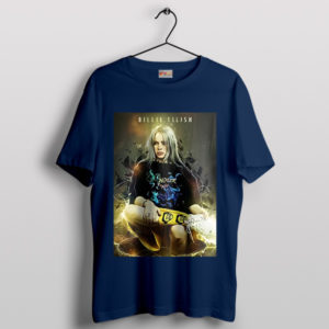 Billies Vibes Billie Eilish's Signature Style Navy T-Shirt