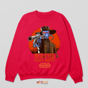 Bounty Hunter Cad Bane With Red Eyes Red Sweatshirt