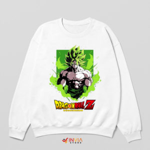 Broly's Legendary Might Dragon Ball White Sweatshirt