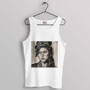 Brush with Amy Winehouse Art-Inspired Tank Top