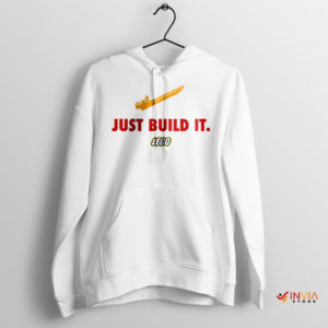 Building Dreams Nike Just Build It Lego White Hoodie