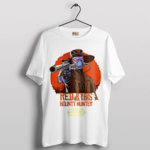 Cad Bane Art Red Eyes of the Hunter White T-Shirt