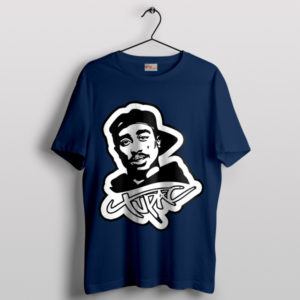 California Love Chronicles 2PAC Navy T-Shirt