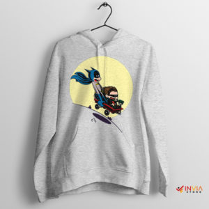 Calvin and Hobbes Style Art Batman Black Sweatshirt Sport Grey Hoodie