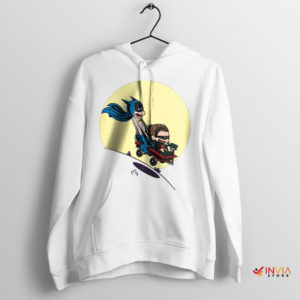 Calvin and Hobbes Style Art Batman Black Sweatshirt White Hoodie