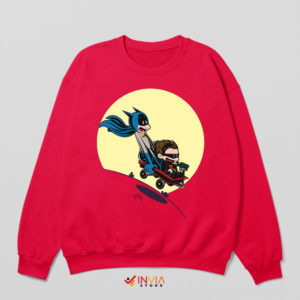 Calvin and Hobbes Style Art Batman Sweatshirt