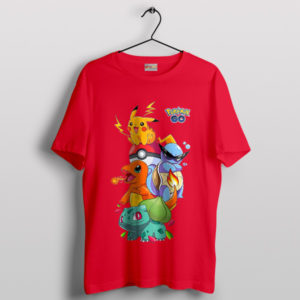 Catch 'Em All Pokemon Go Starter Red T-Shirt