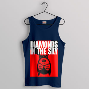 Catwoman Nightfall Heist Diamonds Navy Tank Top