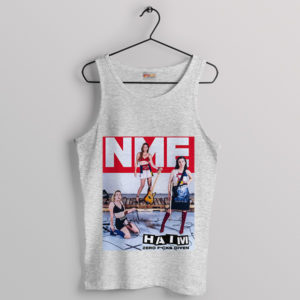 Channel HAIM's Fearless Energy Sport Grey Tank Top