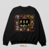 Character Lineup The Maniacs Horror Film Sweatshirt