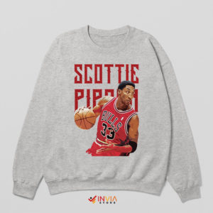 Chicago's Court Maestro Pippen 23 Sport Grey Sweatshirt