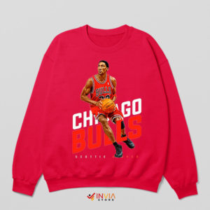 Chicago's Finest Scottie Pippen Bulls Red Sweatshirt