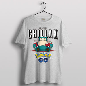 Chillaxing Like a Snorlax Sleep Pokemon Sport Grey T-Shirt