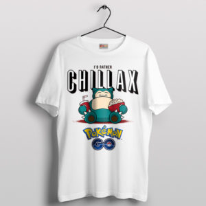 Chillaxing Like a Snorlax Sleep Pokemon White T-Shirt