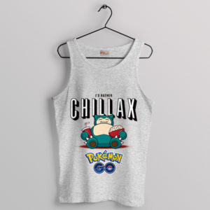 Chillaxing Skills with Snorlax Pokemon Sport Grey Tank Top