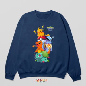 Choose Your Starter Pokemon Go Navy Sweatshirt