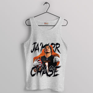 Cincy's Touchdown King Ja'Marr Chase Sport Grey Tank Top