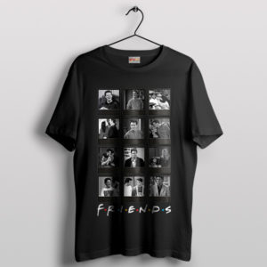 Classic Friends Scene with Matthew Perry Black T-Shirt