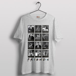 Classic Friends Scene with Matthew Perry Sport Grey T-Shirt