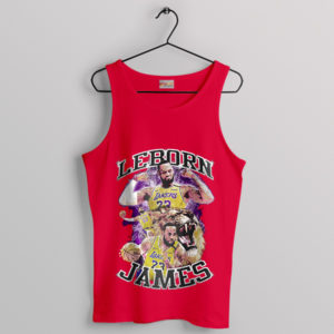 Classic LeBron Moments Retro Vintage Red Tank Top