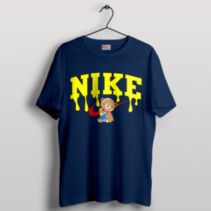 Classic Pooh Bear Nike Swoosh Navy T-Shirt