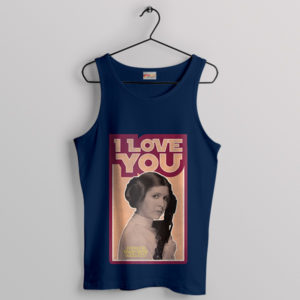 Classic Retro Romance Princess Leia Navy Tank Top