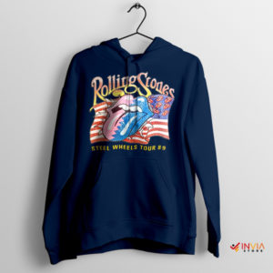 Classic Stones Show Steel Wheels '89 Navy Hoodie