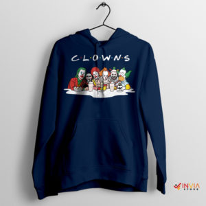 Clowns Inspired by Movie Characters Navy Hoodie