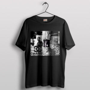 Collage Couture Travis Scott Aesthetic Black T-Shirt