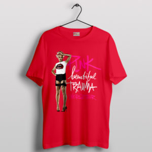 Collectible Concert Beautiful Trauma Tour Red T-Shirt