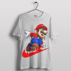 Colorful Odyssey Trippy Mario Bros Sport Grey T-Shirt