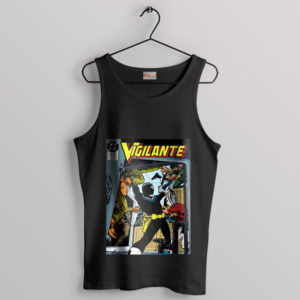 Comic-Inspired Vigilante Peacemaker Black Tank Top